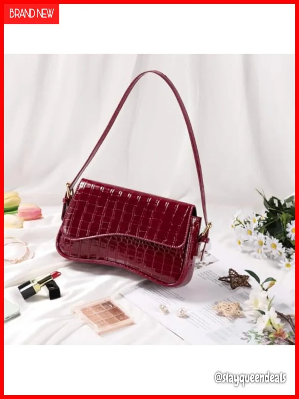 PU Leather Hobo Bag Y2K Crossbody Clutch with 2 Adjustable Straps Saddle Purse